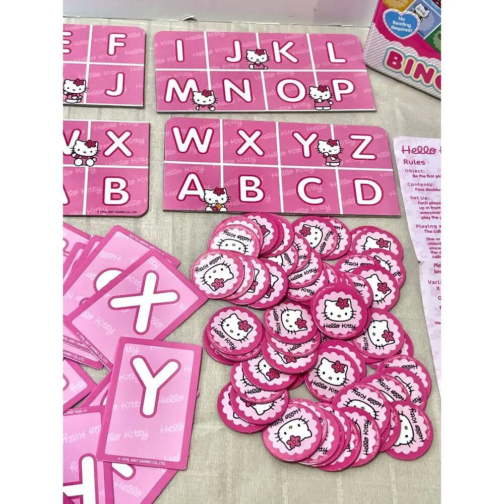Sanrio Hello Kitty Bingo Game Pressman Alphabet Pictures No Reading Required